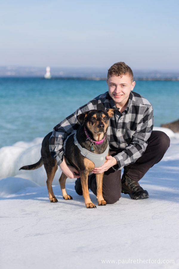 Family Photography winter Bayfront park Petoskey Michigan