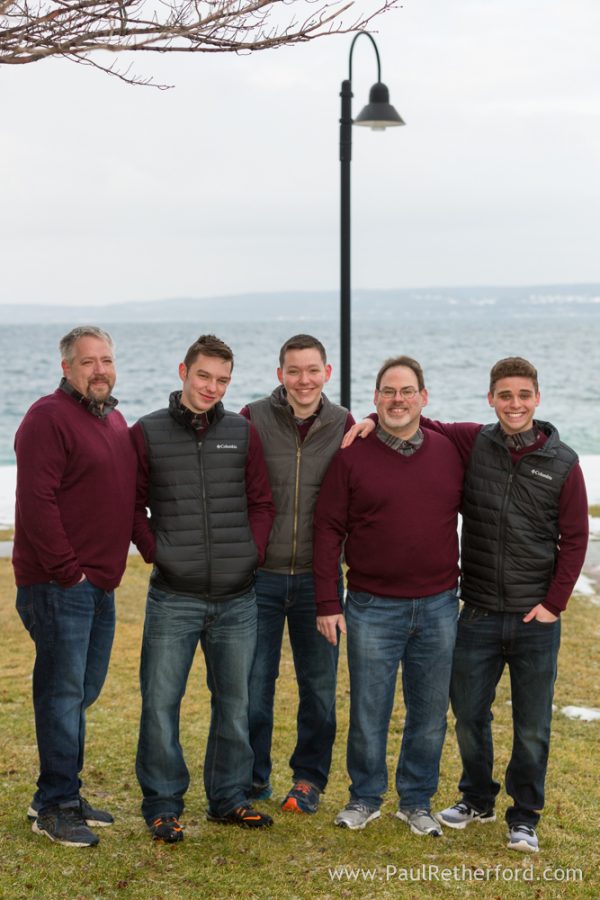 Winter family photo Inn at Bay Harbor Northern Michigan