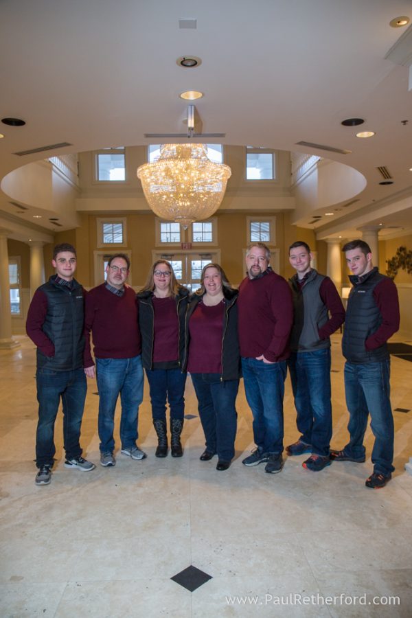 Winter family photo Inn at Bay Harbor Northern Michigan