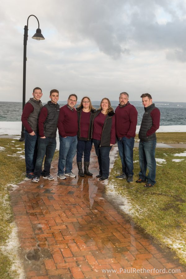 Winter family photo Inn at Bay Harbor Northern Michigan