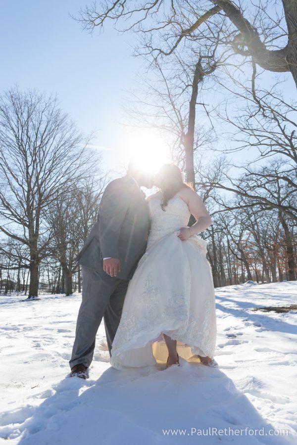 winter wedding photo