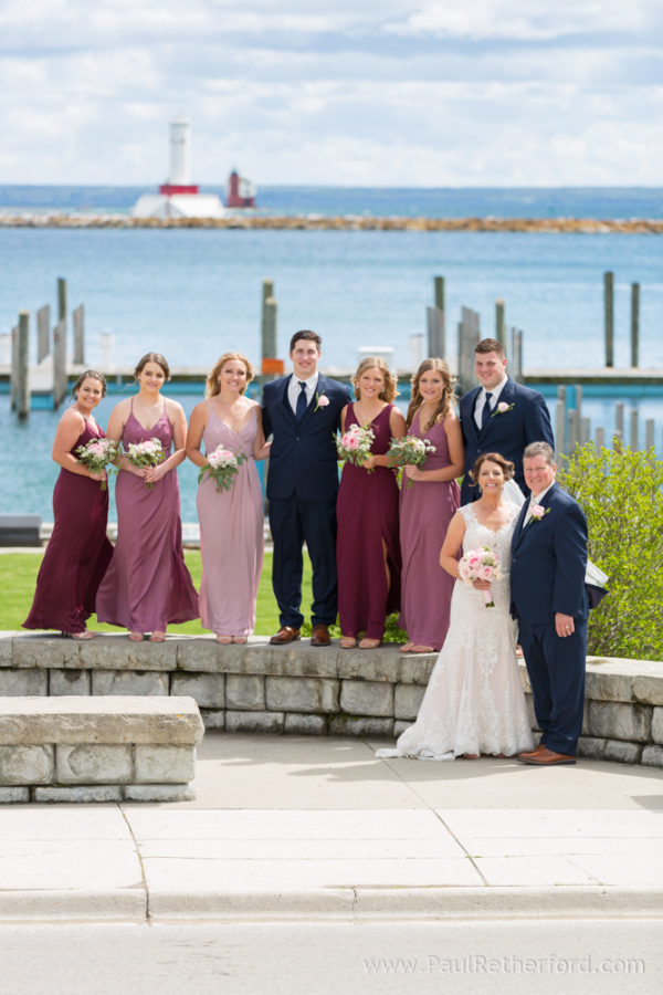 mackinac island wedding photo