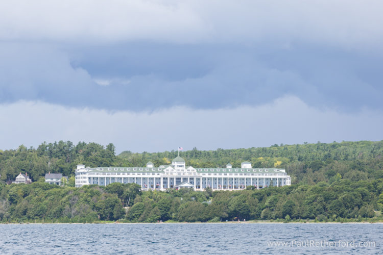 Grand Hotel surprise Engagement Mackinac Island Northern Michigan 