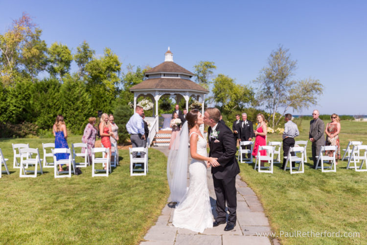 Mission Point Resort outdoor gazebo promenade deck Wedding Photography Emily Mike