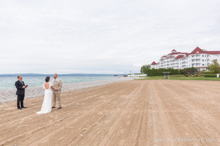 Bay Harbor Sunset Beach Intimate Wedding Photography Northern Michigan