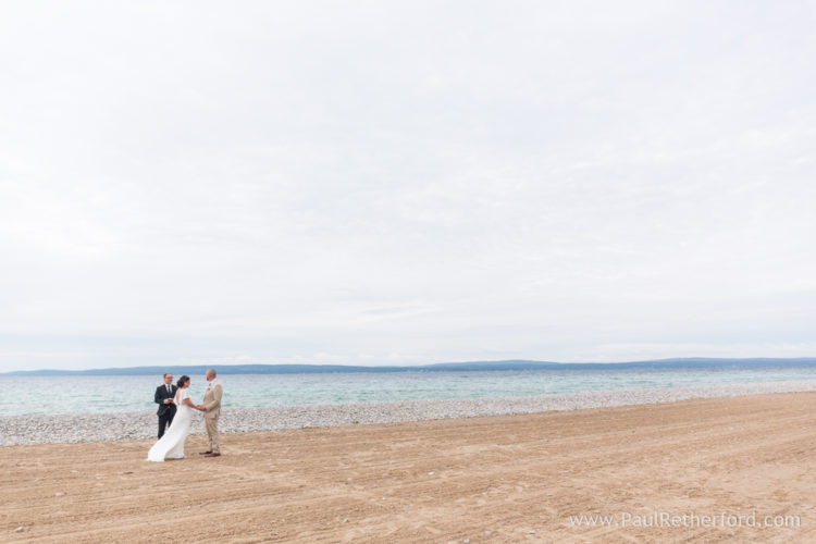 Bay Harbor Sunset Beach Intimate Wedding Photography Northern Michigan