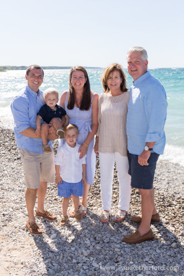 Bay Harbor waterfront family session Lake Michigan Photo