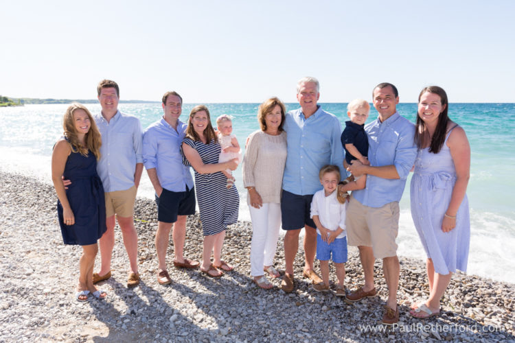 Bay Harbor waterfront family session Lake Michigan Photo