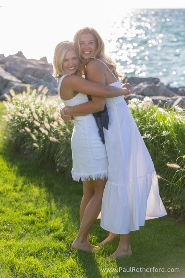 College graduation photo shoot Bay Harbor Northern Michigan Georgetown Grads