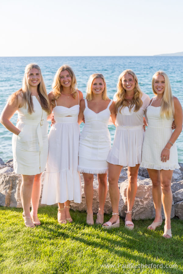 College graduation photo shoot Bay Harbor Northern Michigan Georgetown Grads