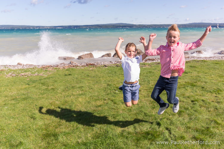 petoskey waterfront family photo