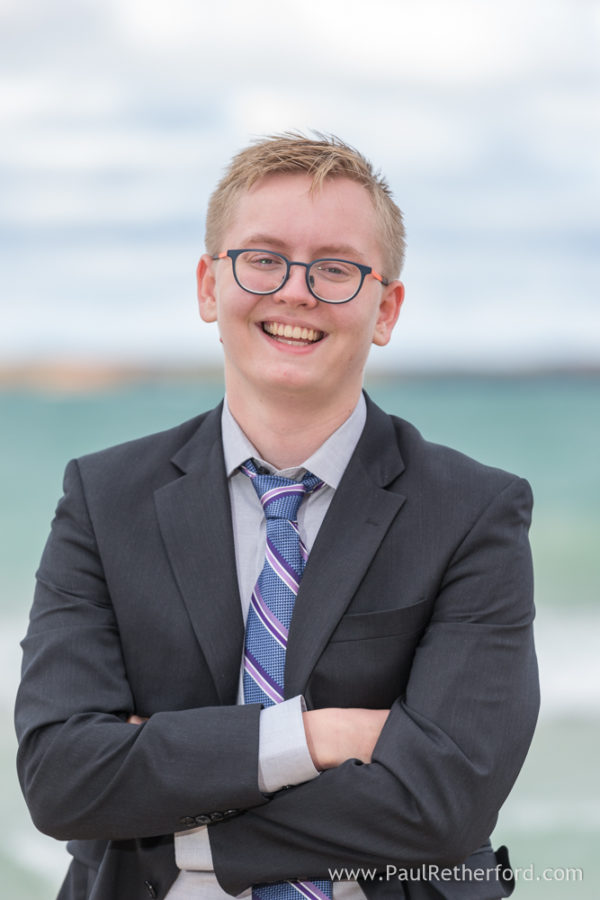 Senior high school senior photo session Beaver Island Michigan