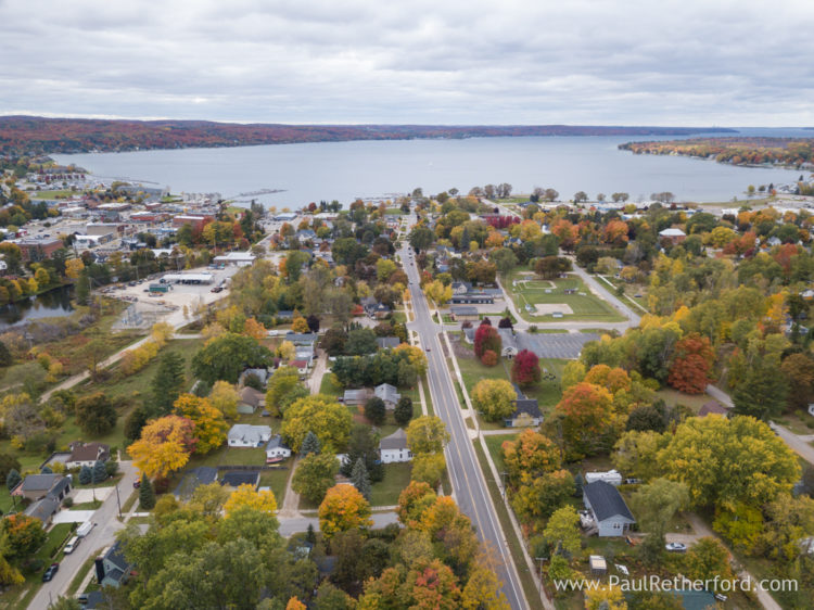 boyne city aerial photo