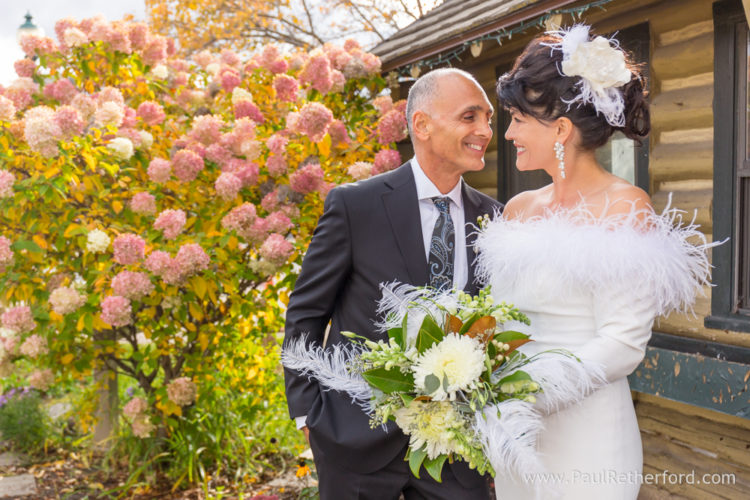 fall wedding northern michigan photo
