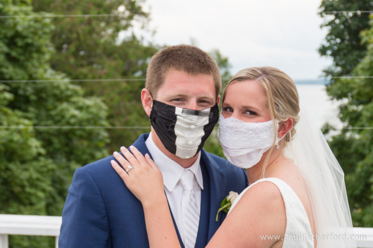 covid 19 wedding photo