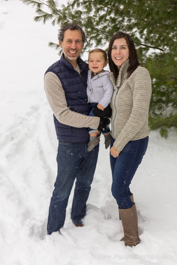 Winter family photo session Boyne Mountain Resort Northern Michigan
