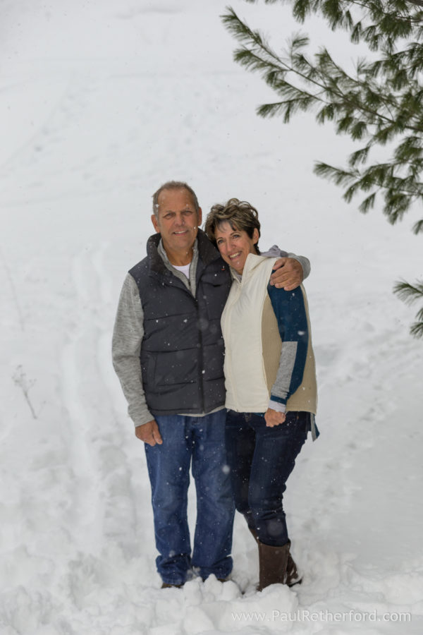 Winter family photo session Boyne Mountain Resort Northern Michigan