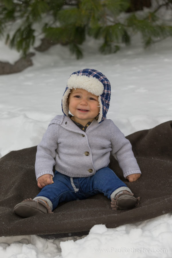Winter family photo session Boyne Mountain Resort Northern Michigan