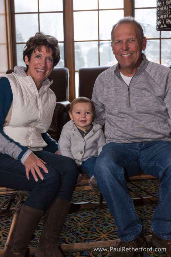 Winter family photo session Boyne Mountain Resort Northern Michigan