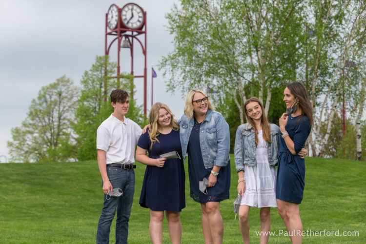 Family dental teeth photo session Bayfront Park Petoskey Michigan