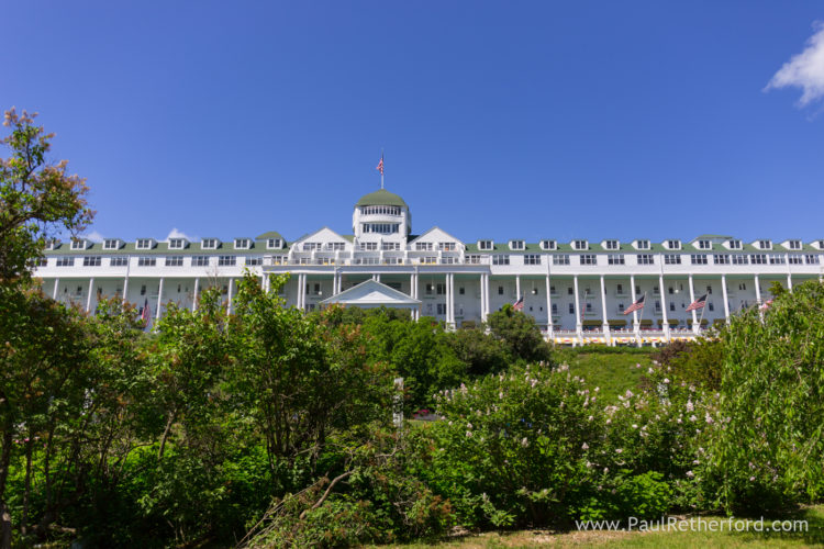 Grand Hotel Mackinac Island tea garden fountain lawn Wedding Photography