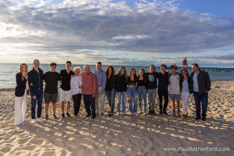 Charlevoix Michigan Lake Michigan public beach family photography