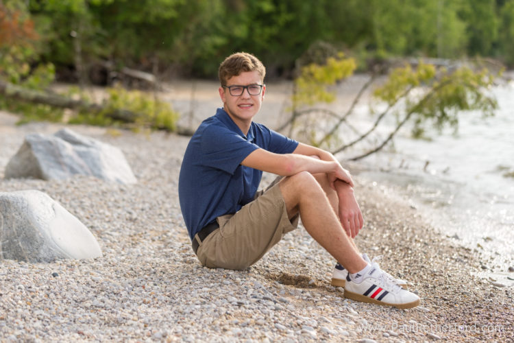 Senior High School Photography Lake Michigan Petoskey Photographer
