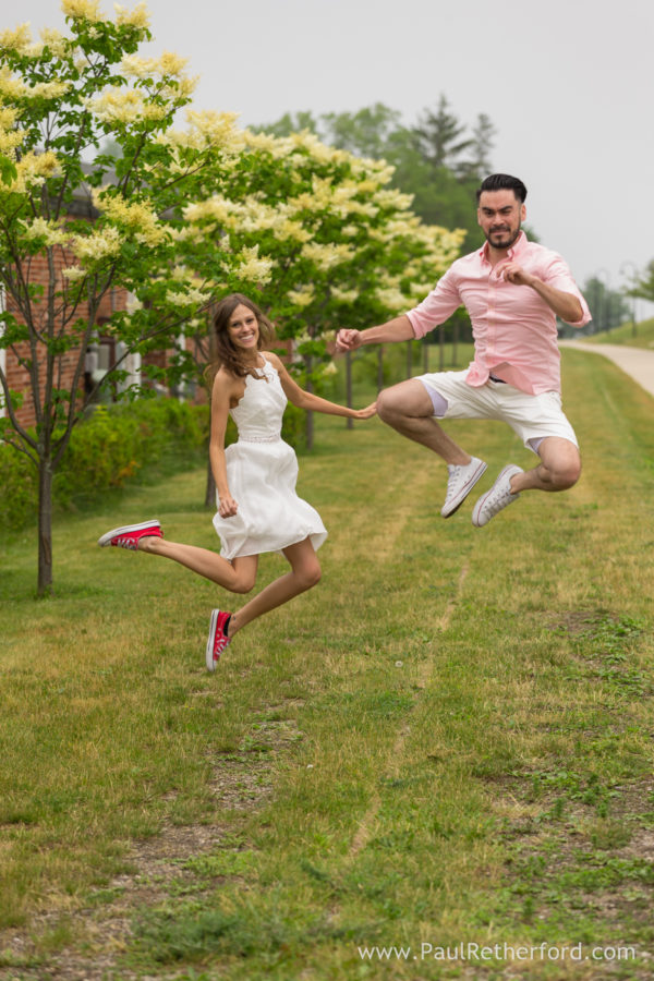Downtown Petoskey Engagement Photography Lake Michigan