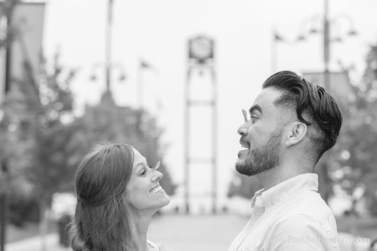 Downtown Petoskey Engagement Photography Lake Michigan