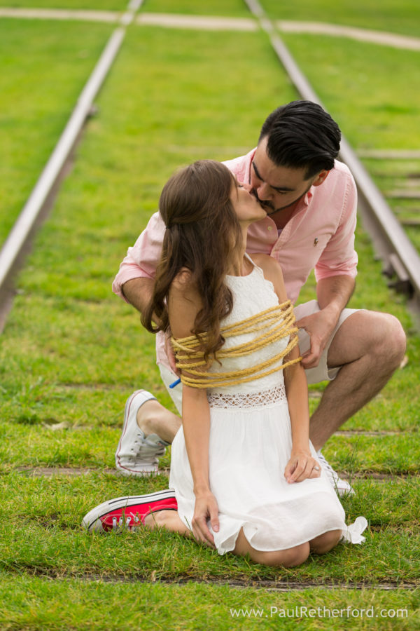 Downtown Petoskey Engagement Photography Lake Michigan