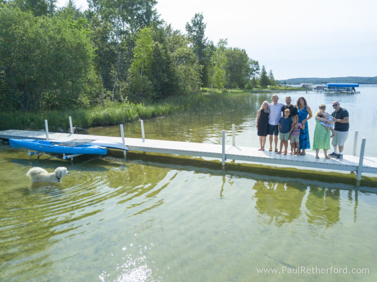 Pickerel Lake Northen Michigan Alanson family photography 