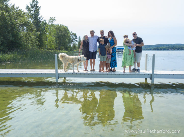 Pickerel Lake Northen Michigan Alanson family photography 