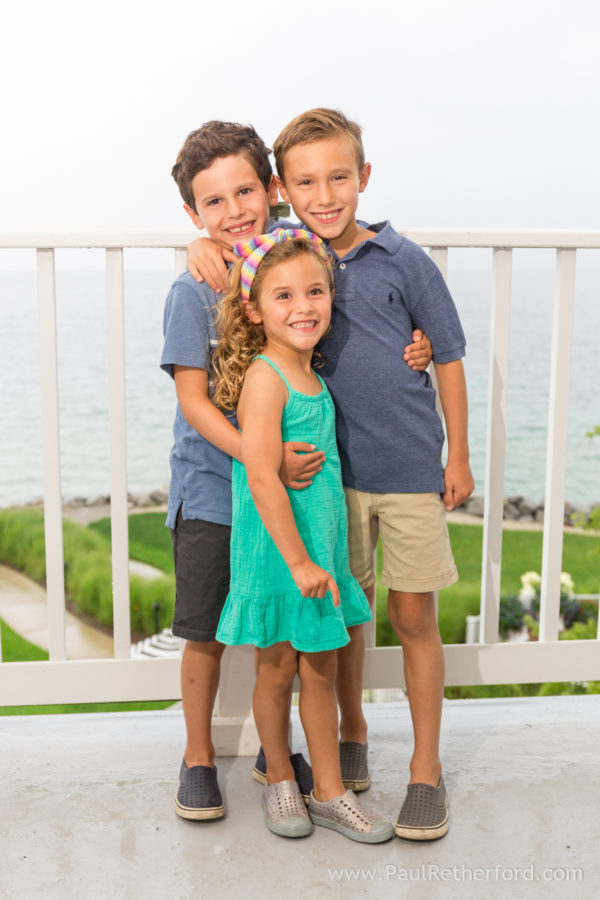 Family Portrait Session Inn at Bay Harbor Rainy Day Photography