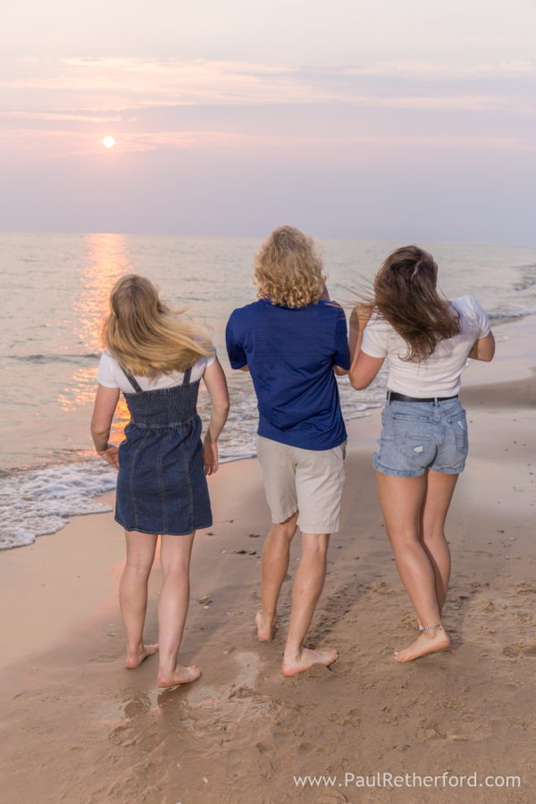 Harbor Springs Lake Michigan beach rental home family photography