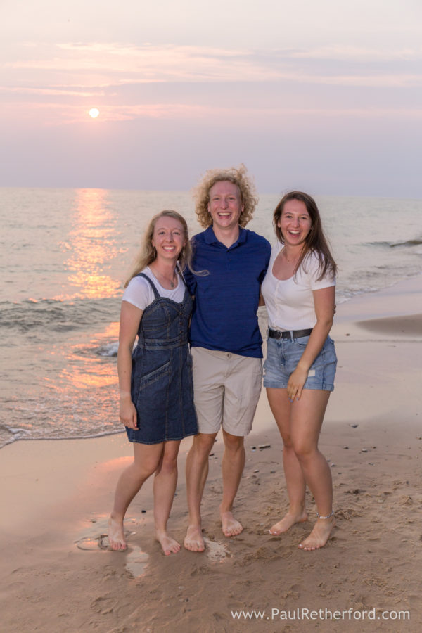 Harbor Springs Lake Michigan beach rental home family photography