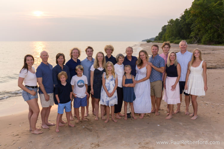 Harbor Springs Lake Michigan beach rental home family photography