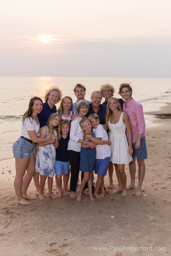 Harbor Springs Lake Michigan beach rental home family photography