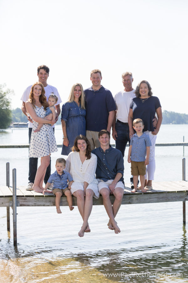 Mullet Lake Cheboygan, Michigan Family Portrait Photography session