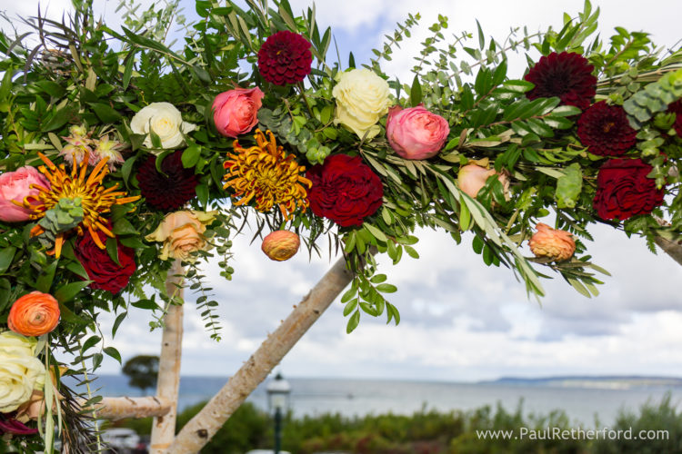 Stafford's Perry Hotel Wedding Rose Garden Room Outdoor Photography