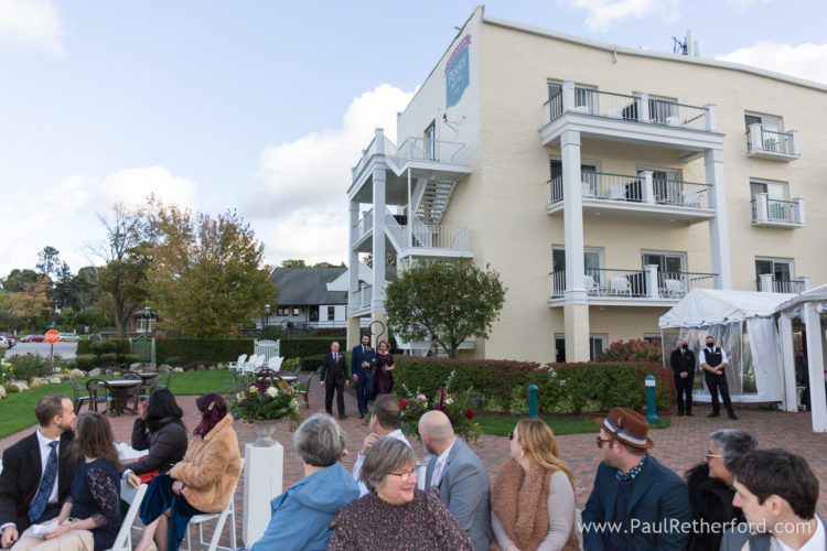 Stafford's Perry Hotel Wedding Rose Garden Room Outdoor Photography