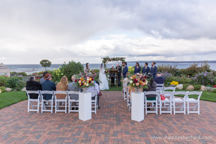 Stafford's Perry Hotel Wedding Rose Garden Room Outdoor Photography