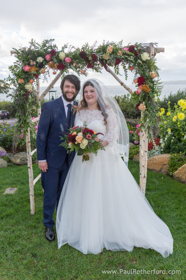 Stafford's Perry Hotel Wedding Rose Garden Room Outdoor Photography