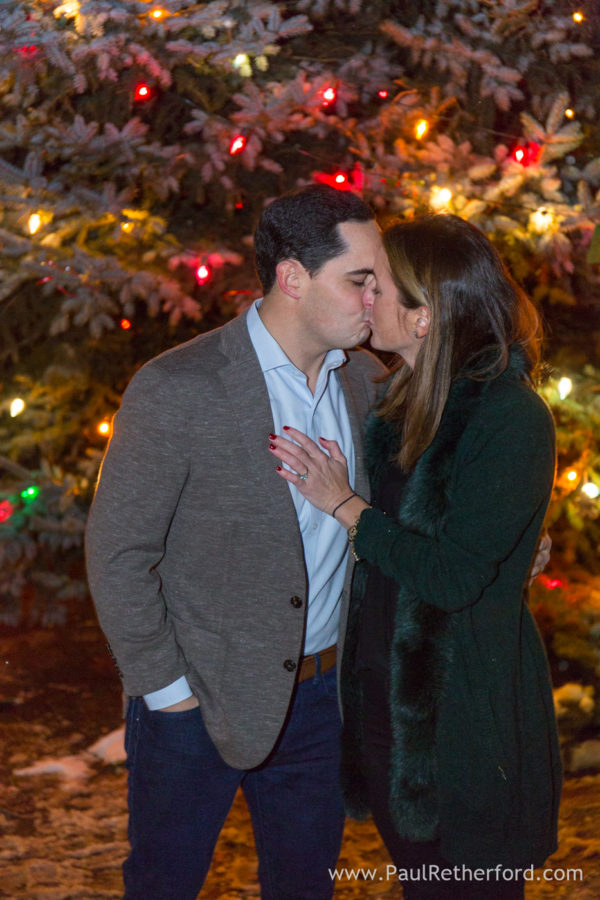 Harbor Springs Christmas Surprise Engagement Photography
