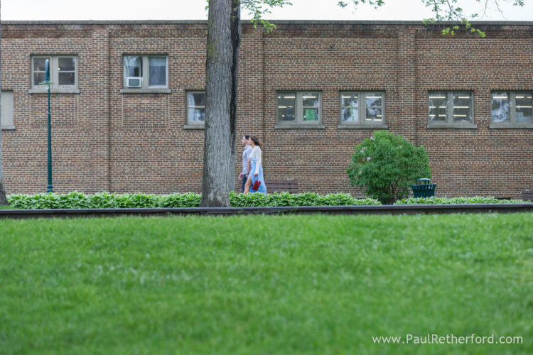 Surprise Engagement Petoskey Michigan Gazebo Pennsylvania Park Photography