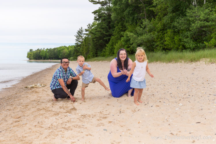 Barnes Park Eastport family photography Lake Michigan outdoor shoreline