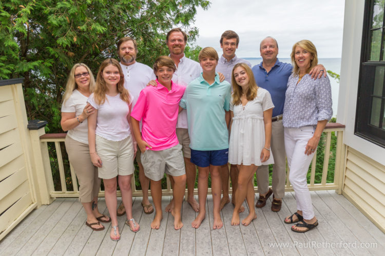 Harbor Springs family photography Lake Michigan shoreline outdoor photo