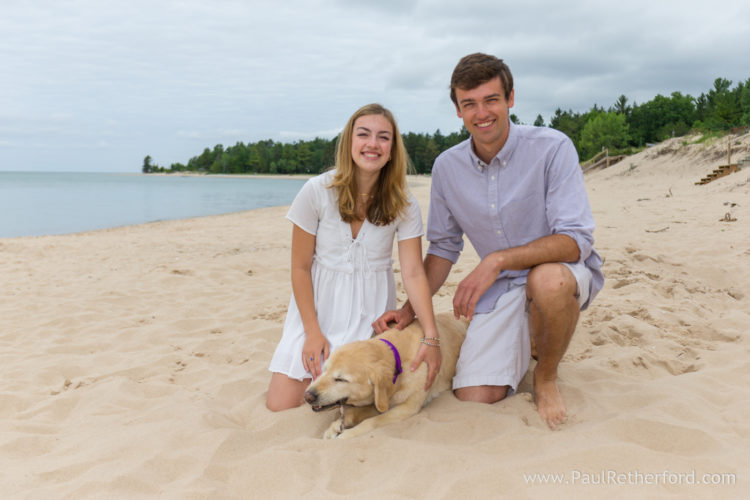 Harbor Springs family photography Lake Michigan shoreline outdoor photo