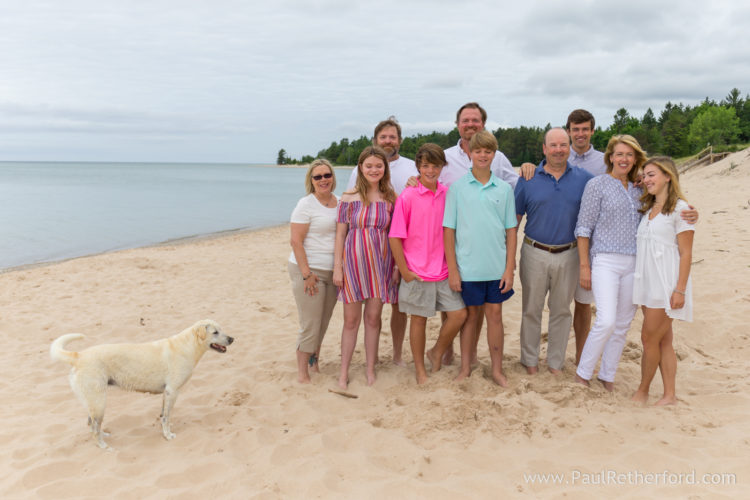 Harbor Springs family photography Lake Michigan shoreline outdoor photo