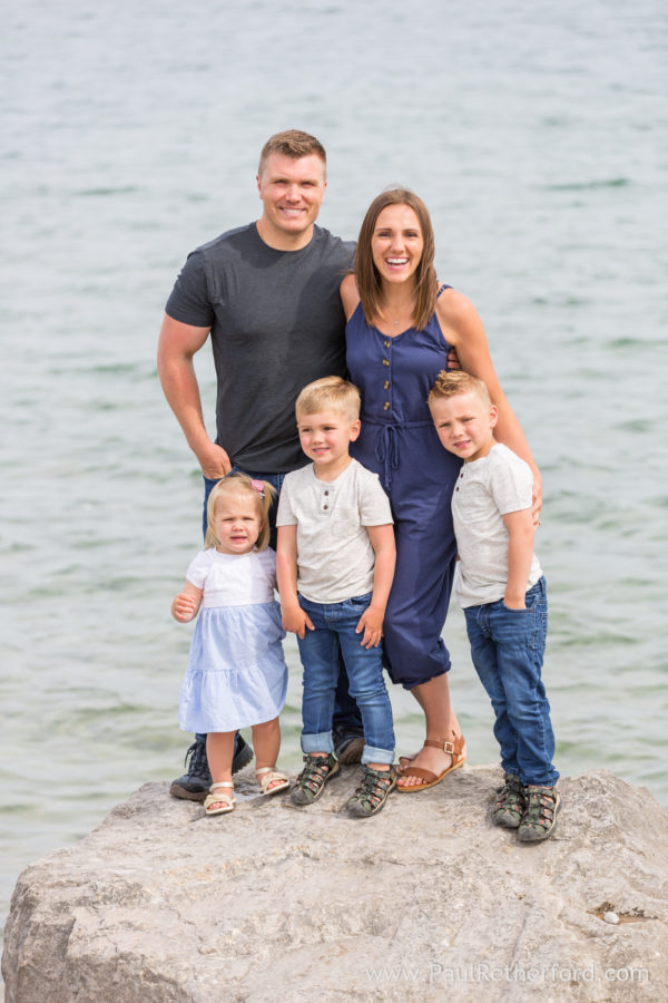 Petoskey family photography Northern Michigan bayfront park session