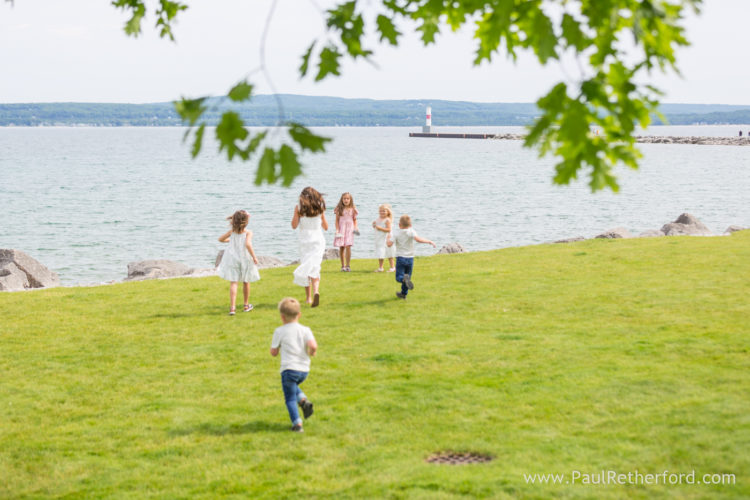 Petoskey family photography Northern Michigan bayfront park session